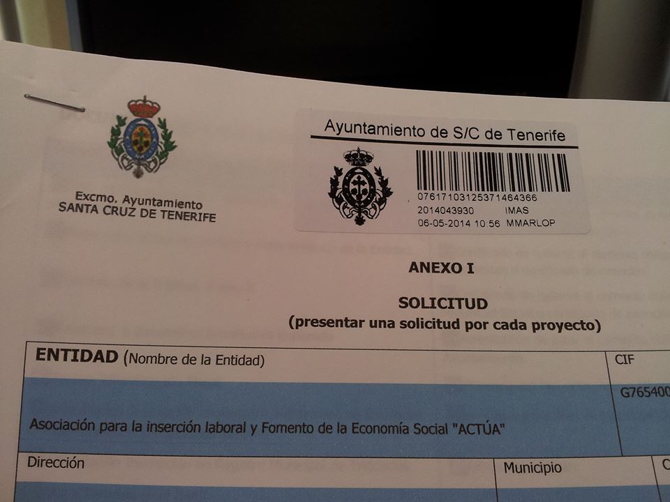 Convocatoria del IMAS (Ayuntamiento de Santa Cruz de Tenerife)