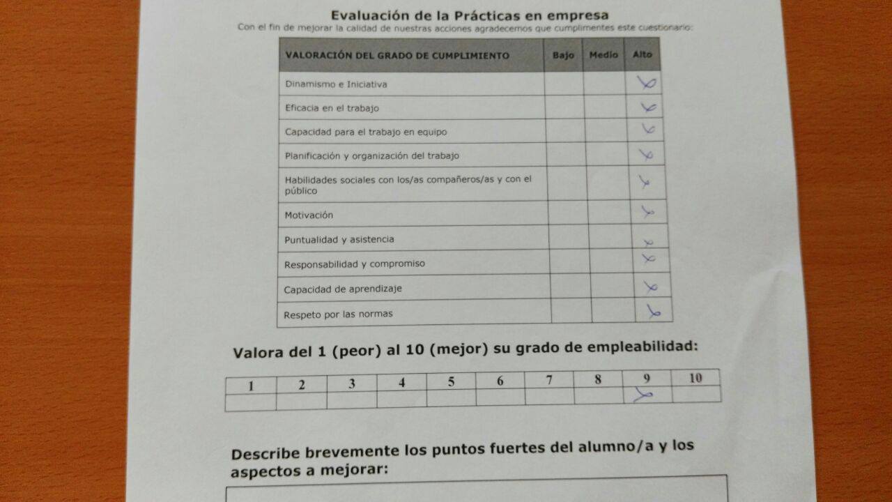 ¡Felicidades a las personas participantes!