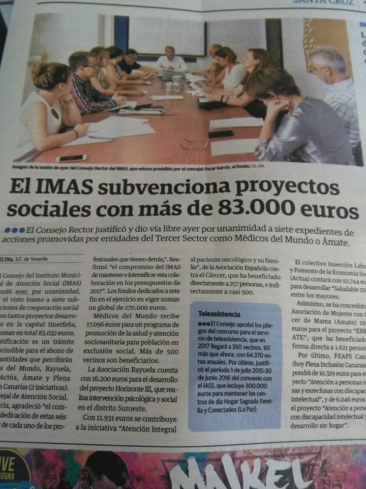 Continuación del Proyecto «Saludable»