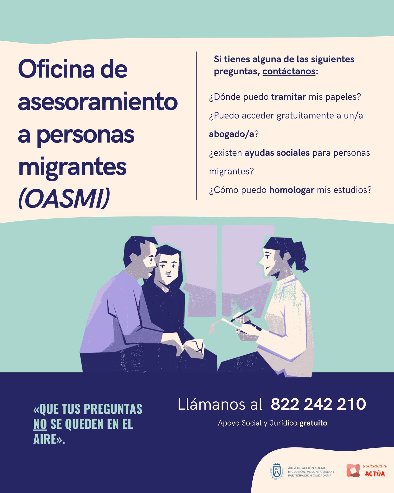 Segunda edición de la OASMI: apoyo a la población migrante en Tenerife