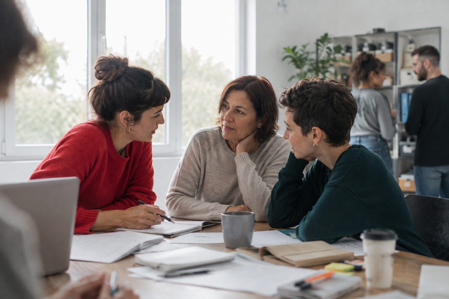 Reunión del equipo de voluntariado